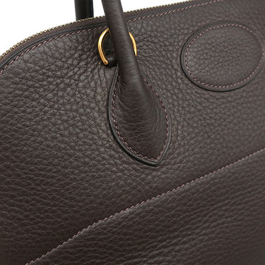 エルメス HERMES ボリード35 エベンヌ トリヨンクレマンス 2WAYバッグ ゴールド金具 茶