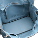 エルメス HERMES オータクロア28 ブルージーン ヴォーエプソン ハンドバッグ シルバー金具 水色