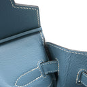 エルメス HERMES オータクロア28 ブルージーン ヴォーエプソン ハンドバッグ シルバー金具 水色