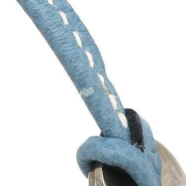 エルメス HERMES オータクロア28 ブルージーン ヴォーエプソン ハンドバッグ シルバー金具 水色