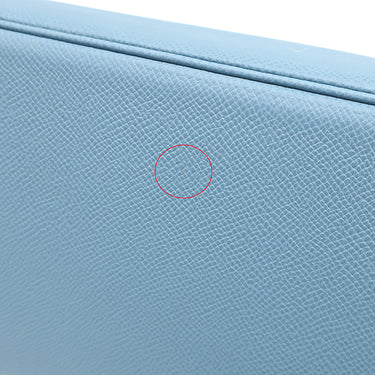 エルメス HERMES オータクロア28 ブルージーン ヴォーエプソン ハンドバッグ シルバー金具 水色