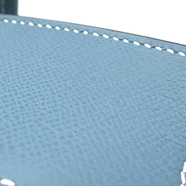 エルメス HERMES オータクロア28 ブルージーン ヴォーエプソン ハンドバッグ シルバー金具 水色