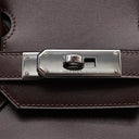 エルメス HERMES バーキン30 ヴェルソ エベンヌ×ルージュヴィフ ボックスカーフ ハンドバッグ シルバー金具 茶 赤 バイカラー