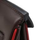 エルメス HERMES バーキン30 ヴェルソ エベンヌ×ルージュヴィフ ボックスカーフ ハンドバッグ シルバー金具 茶 赤 バイカラー