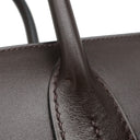 エルメス HERMES バーキン30 ヴェルソ エベンヌ×ルージュヴィフ ボックスカーフ ハンドバッグ シルバー金具 茶 赤 バイカラー