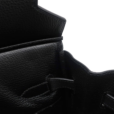 エルメス HERMES バーキン35 ブラック レザー ヴァッシュリエージュ ハンドバッグ ゴールド金具 黒