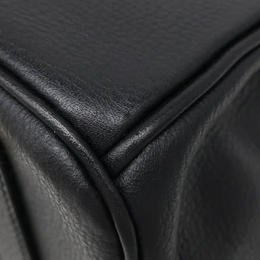 エルメス HERMES バーキン35 ブラック レザー ヴァッシュリエージュ ハンドバッグ ゴールド金具 黒