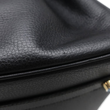 エルメス HERMES バーキン35 ブラック レザー ヴァッシュリエージュ ハンドバッグ ゴールド金具 黒