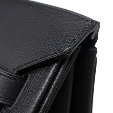 エルメス HERMES バーキン35 ブラック レザー ヴァッシュリエージュ ハンドバッグ ゴールド金具 黒