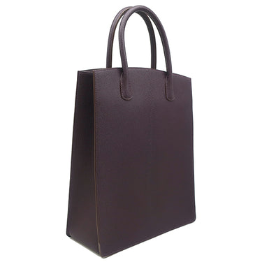 エルメス HERMES ホワイトバスアップ レザン シェーブル トートバッグ ゴールド金具 紫