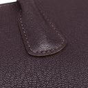 エルメス HERMES ホワイトバスアップ レザン シェーブル トートバッグ ゴールド金具 紫