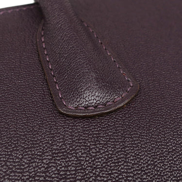 エルメス HERMES ホワイトバスアップ レザン シェーブル トートバッグ ゴールド金具 紫