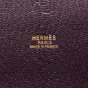 エルメス HERMES ホワイトバスアップ レザン シェーブル トートバッグ ゴールド金具 紫