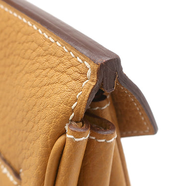 エルメス HERMES オータクロア32 ナチュラルサブレ フィヨルド ハンドバッグ シルバー金具 茶