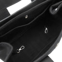 エルメス HERMES ヴァルパライソ PM ポティロン トワルシェブロン スイフト ハンドバッグ シルバー金具 黒