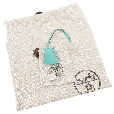 エルメス HERMES バーキン25 ラゴン ヴォースイフト ハンドバッグ シルバー金具 青緑