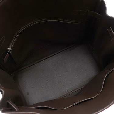 エルメス HERMES オータクロア 36 アルルカン マルチカラー トゴ ハンドバッグ シルバー金具 赤 オレンジ 茶