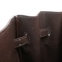 エルメス HERMES オータクロア 36 アルルカン マルチカラー トゴ ハンドバッグ シルバー金具 赤 オレンジ 茶