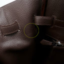 エルメス HERMES オータクロア 36 アルルカン マルチカラー トゴ ハンドバッグ シルバー金具 赤 オレンジ 茶