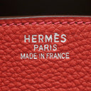 エルメス HERMES オータクロア 36 アルルカン マルチカラー トゴ ハンドバッグ シルバー金具 赤 オレンジ 茶