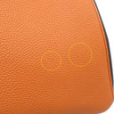 エルメス HERMES オータクロア 36 アルルカン マルチカラー トゴ ハンドバッグ シルバー金具 赤 オレンジ 茶