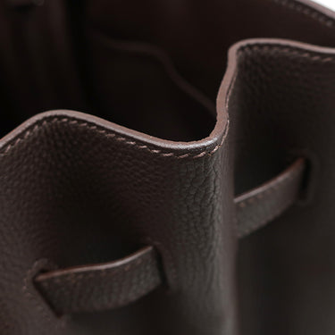 エルメス HERMES オータクロア 36 アルルカン マルチカラー トゴ ハンドバッグ シルバー金具 赤 オレンジ 茶