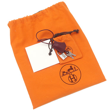 エルメス HERMES バーキン35 ルージュアッシュ フィヨルド ハンドバッグ シルバー金具 赤