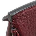 エルメス HERMES バーキン35 ルージュアッシュ フィヨルド ハンドバッグ シルバー金具 赤