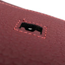 エルメス HERMES バーキン35 ルージュアッシュ フィヨルド ハンドバッグ シルバー金具 赤