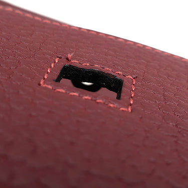 エルメス HERMES バーキン35 ルージュアッシュ フィヨルド ハンドバッグ シルバー金具 赤