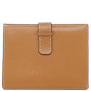 エルメス HERMES ジュラ ゴールド シッキム 二つ折り財布 シルバー金具 茶 コンパクト財布