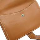 エルメス HERMES ジュラ ゴールド シッキム 二つ折り財布 シルバー金具 茶 コンパクト財布