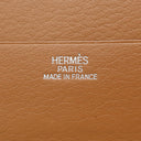 エルメス HERMES ジュラ ゴールド シッキム 二つ折り財布 シルバー金具 茶 コンパクト財布