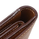 エルメス HERMES ジュラ ゴールド シッキム 二つ折り財布 シルバー金具 茶 コンパクト財布