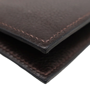 エルメス HERMES MC2 コペルニクス ブラウン系×オレンジ系 エバーカラー 二つ折り財布 茶