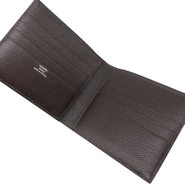 エルメス HERMES MC2 コペルニクス ブラウン系×オレンジ系 エバーカラー 二つ折り財布 茶