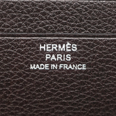 エルメス HERMES MC2 コペルニクス ブラウン系×オレンジ系 エバーカラー 二つ折り財布 茶