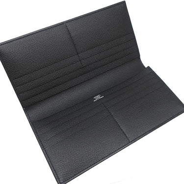 エルメス HERMES MC2 メンデル ブラック ヴォーエプソン 長財布 黒 二つ折り