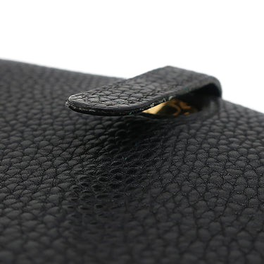 エルメス HERMES ドゴンGM ブラック トリヨンクレマンス 長財布 ゴールド金具 黒