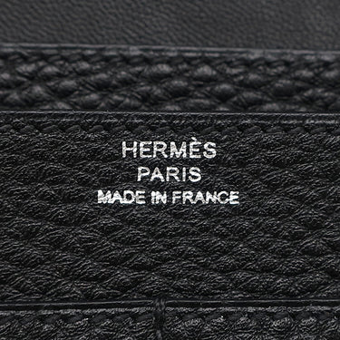 エルメス HERMES ドゴンデュオ ドゴンGM ブラック トリヨンクレマンス 長財布 シルバー金具 黒