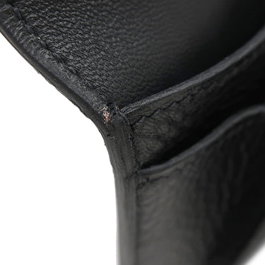 エルメス HERMES ドゴンデュオ ドゴンGM ブラック トリヨンクレマンス 長財布 シルバー金具 黒