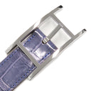 エルメス HERMES アピ #80 ブルー系 ポロサス #80 ベルト シルバー金具 青 クロコ