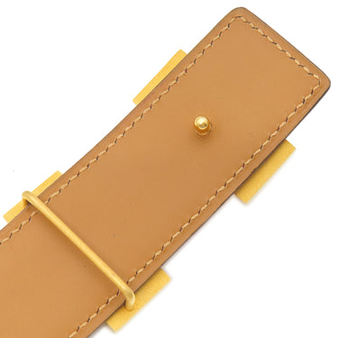 エルメス HERMES コンスタンスH レッド系 ポロサス #75 ベルト ゴールド金具 赤 クロコ Hバックル