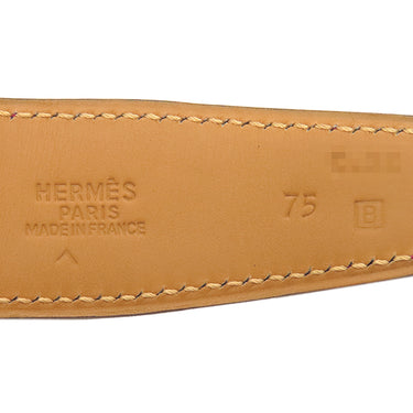エルメス HERMES コンスタンスH レッド系 ポロサス #75 ベルト ゴールド金具 赤 クロコ Hバックル