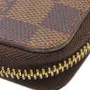 ルイヴィトン LOUIS VUITTON ジッピーオーガナイザー N60003 エベヌ ダミエキャンバス 長財布 ゴールド金具 茶
