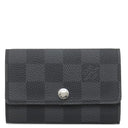 ルイヴィトン LOUIS VUITTON ミュルティクレ 6 N62662 ダミエグラフィット ダミエグラフィットキャンバス キーケース シルバー金具 黒 グレー 6本 6連 鍵入れ