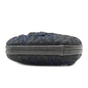 ボッテガヴェネタ BOTTEGA VENETA インペロ ノット ブラック レザー クラッチバッグ マットブラック金具 黒 限定品