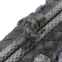 ボッテガヴェネタ BOTTEGA VENETA インペロ ノット ブラック レザー クラッチバッグ マットブラック金具 黒 限定品