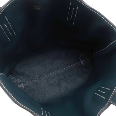 エルメス HERMES ドゥブルセンス 28 ブルーアトール×コールヴェール トリヨンクレマンス トートバッグ 水色 紺 リバーシブル