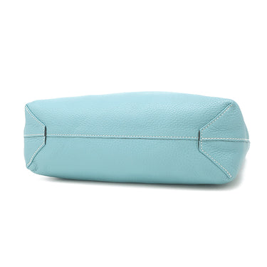 エルメス HERMES ドゥブルセンス 28 ブルーアトール×コールヴェール トリヨンクレマンス トートバッグ 水色 紺 リバーシブル